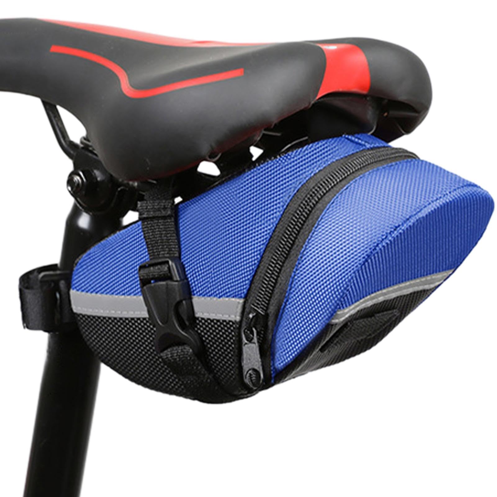 SACOCHE VELO,Black Bag--sac De Selle De Vélo En Nylon, Imperméable, Sac