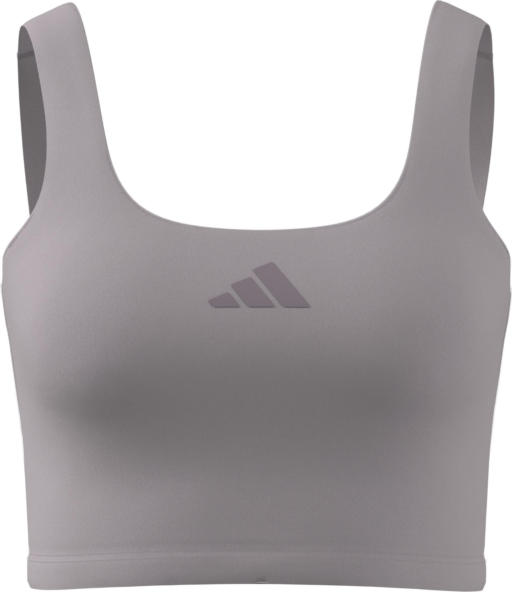 adidas Women's Optime Workout Twist Light Support Bra Tank, ice Purple, XS