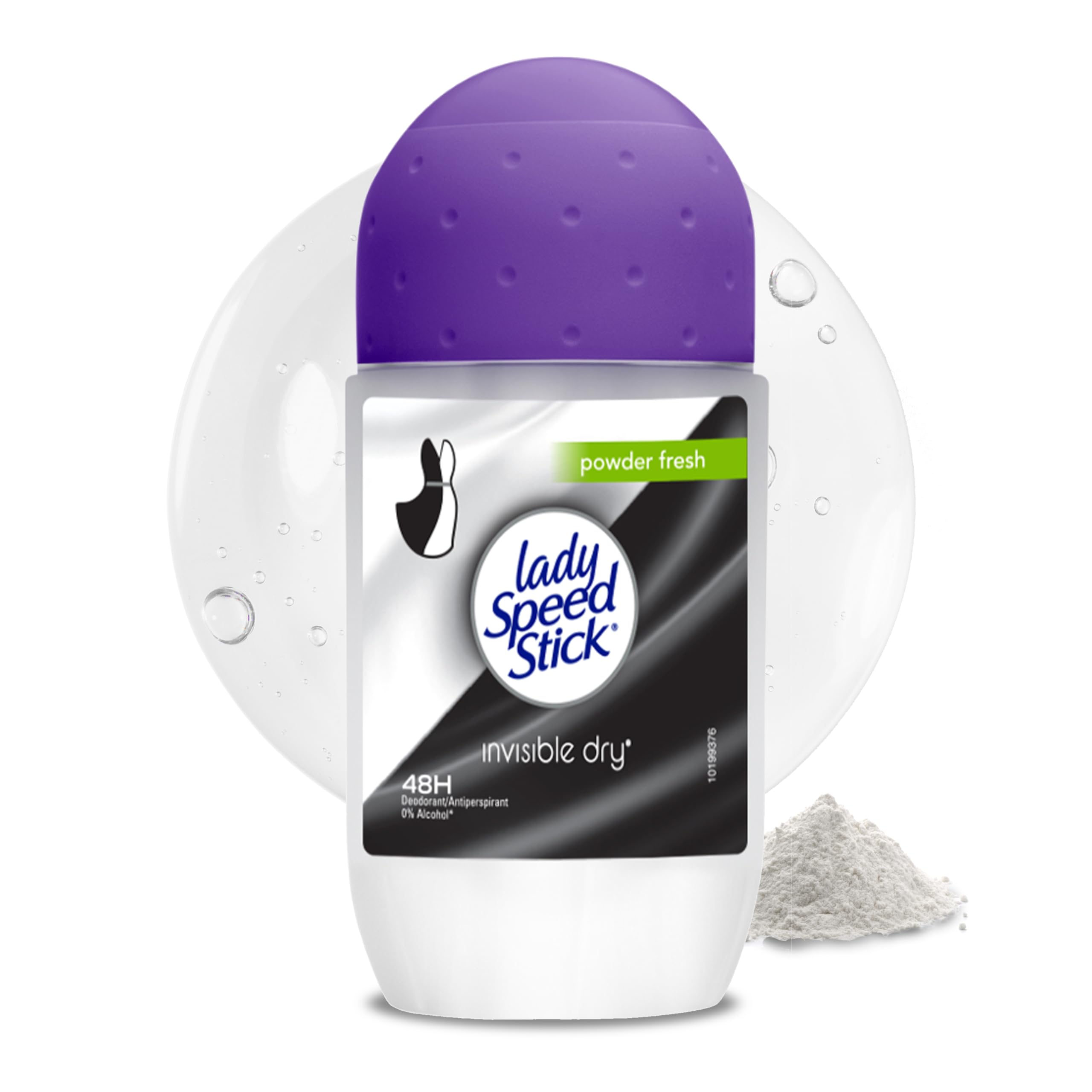 Lady Speed Stick, Invisible Dry, Antiperspirant Deodorant, Powder Fresh, Roll-on 50mL