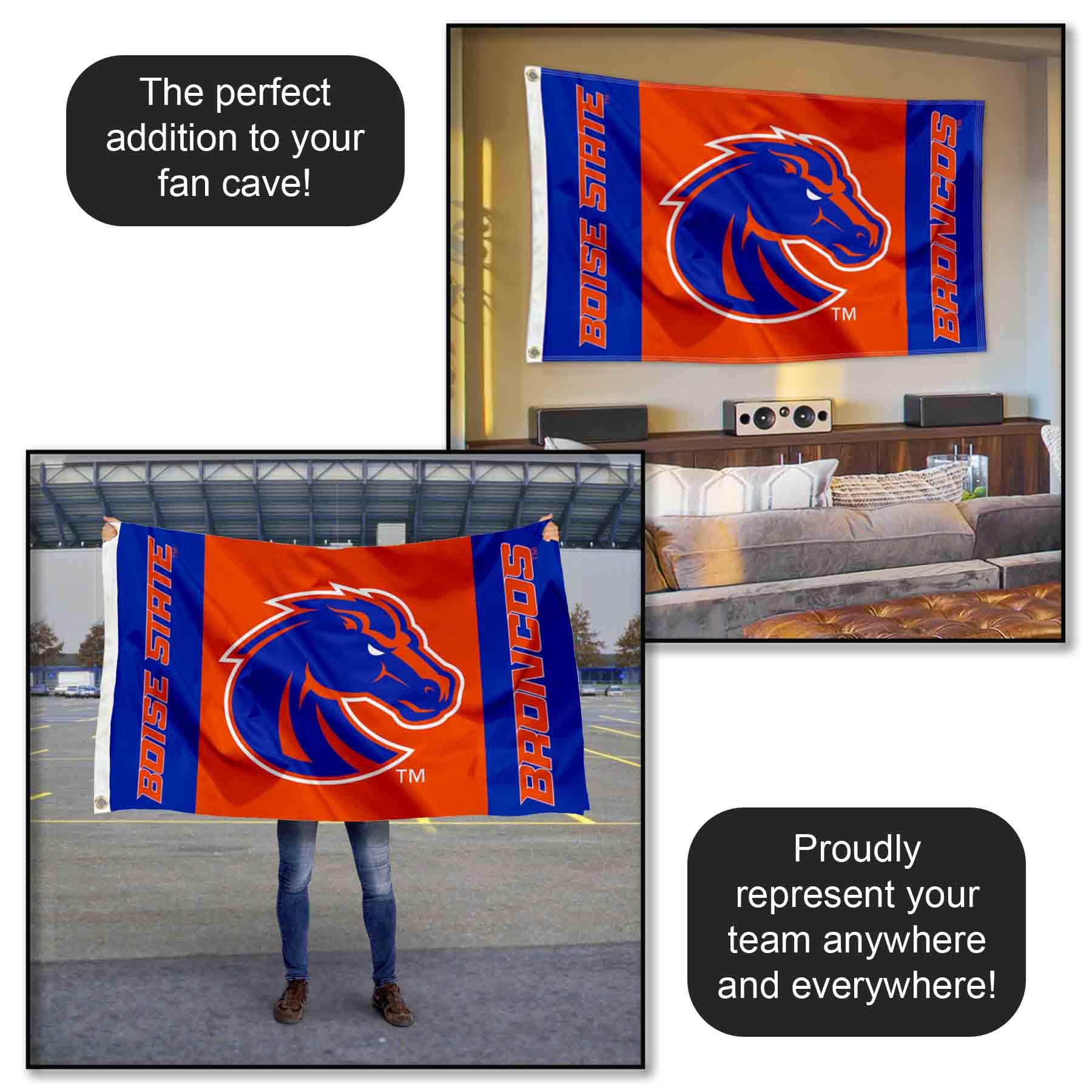 Boise State Broncos 3x5 Foot Polyester Flag - Officially Licensed - View #9