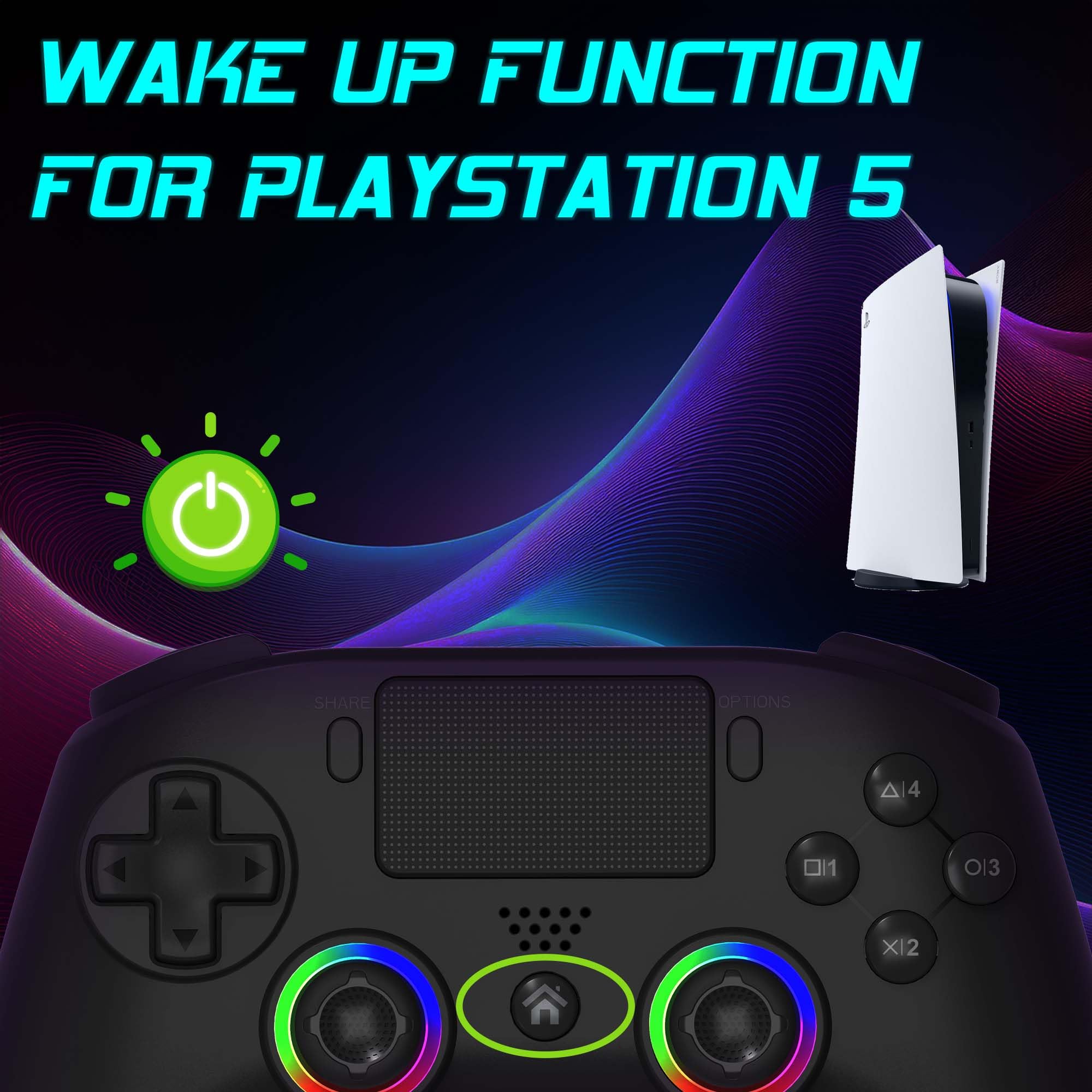 SUBSONIC Controller PS5 Wireless Paddle LED Programmabili Vibrazione Funzione Touch Nero
