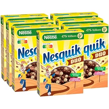 Nestle Nesquik Duo Braune Und Weisse Schoko Cerealien Mit Vollkorn 7er Pack 7 X 325g Amazon De Lebensmittel Getranke