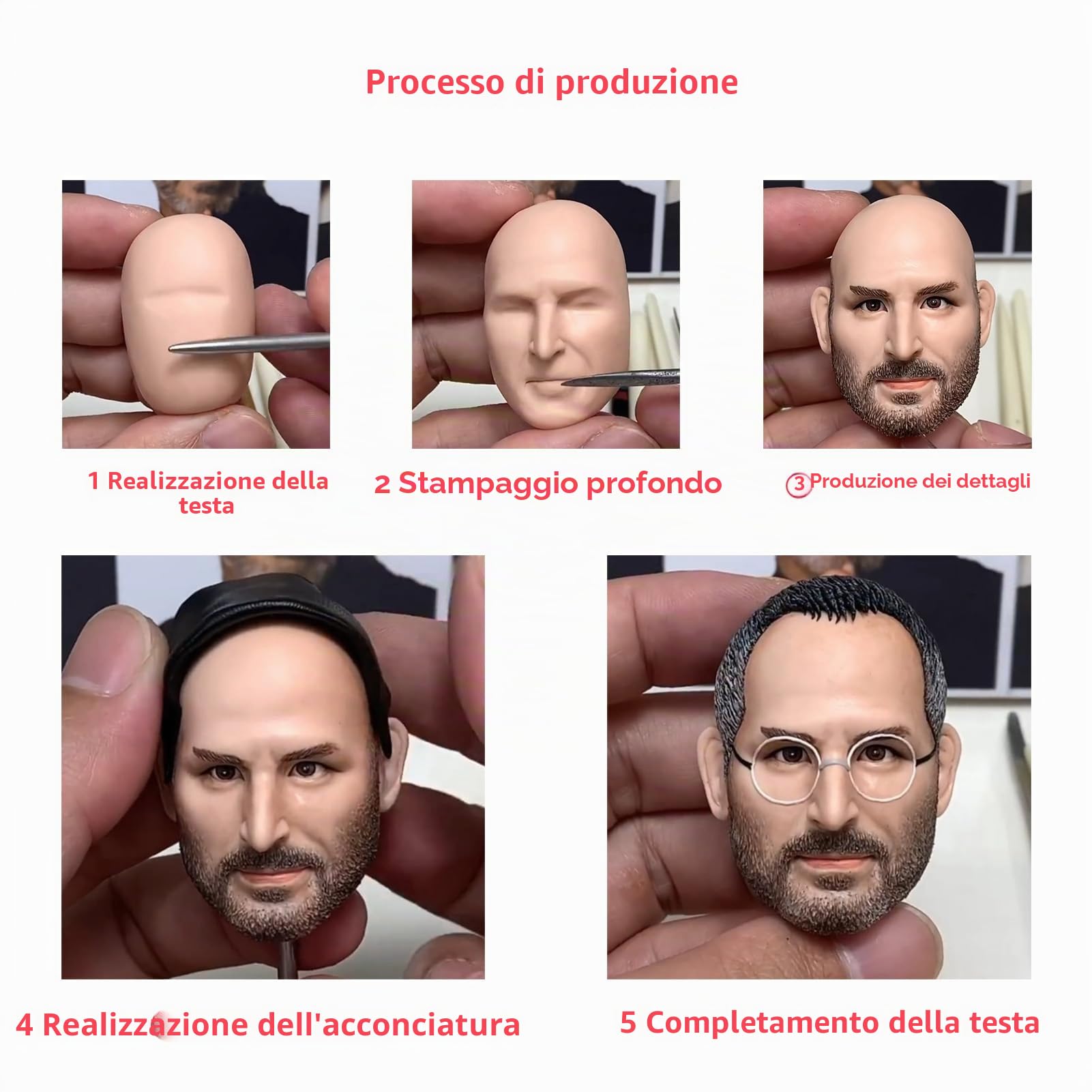 Statuetta Bobbleheads completamente personalizzata, scultura in polimero di alta qualità, regalo personalizzato per uomo, medico, amico, regalo fatto a mano per compleanno, Capodanno, San