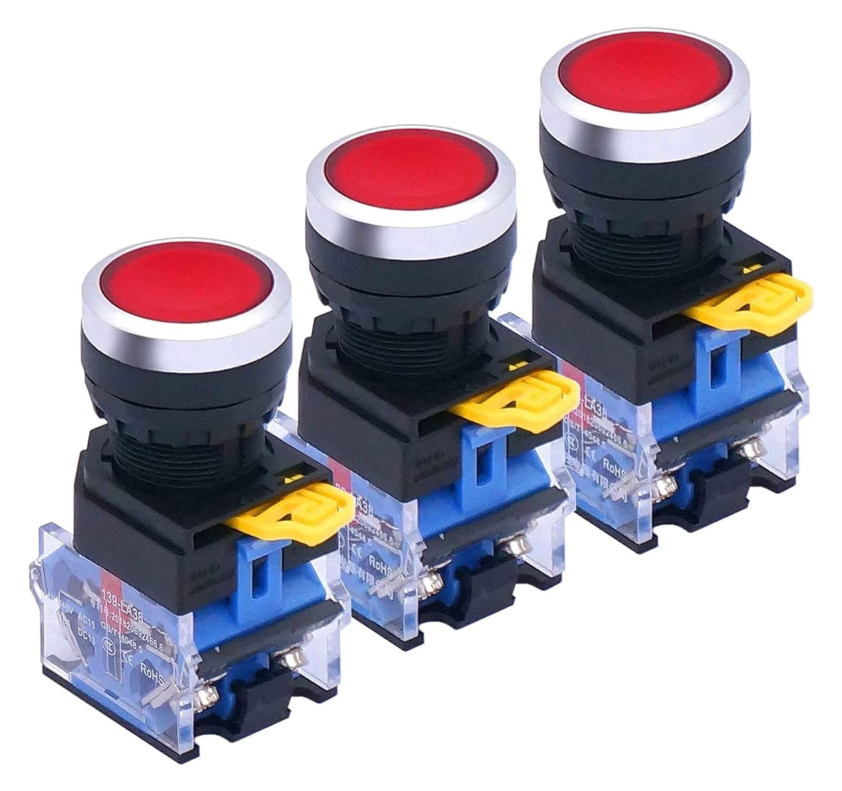 Bouton-poussoir 22mm LA38-11BN-G pour remplacer un interrupteur défectueux