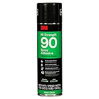 Vista 9 de 3M Adhesivo en aerosol Hi-Strength 90, permanente, une laminado, madera, hormigón, metal, plástico, pegamento transparente, peso neto 12.23 oz