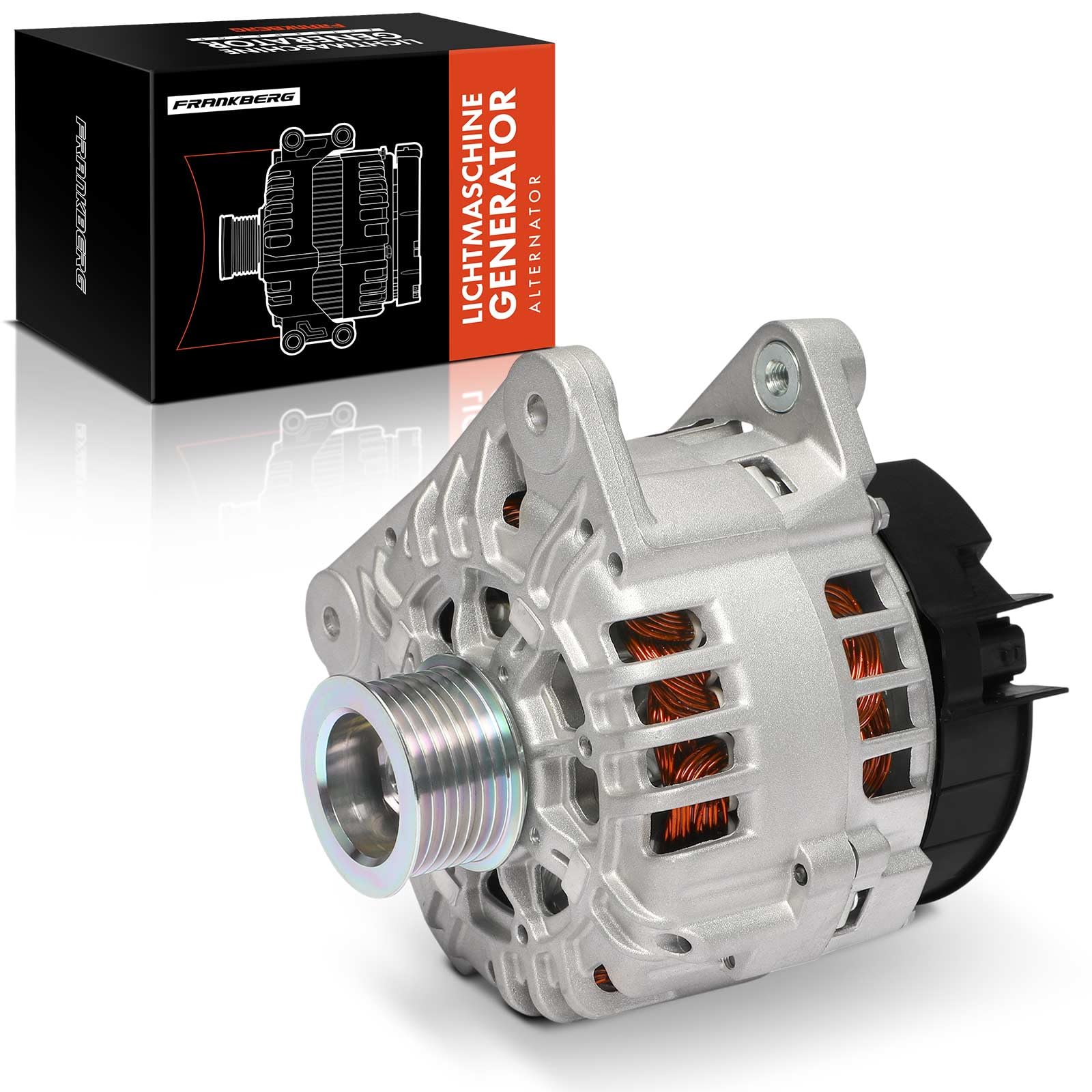 Frankberg Lichtmaschine Generator Kompatibel mit Meg.ane II BM0/1 CM0/1 1.9L Kangoo KC0/1 1.5L Logan MCV KS 1.5L Meg.ane II Coupé-Cabriolet EM0/1 2.0L Replace# 24128