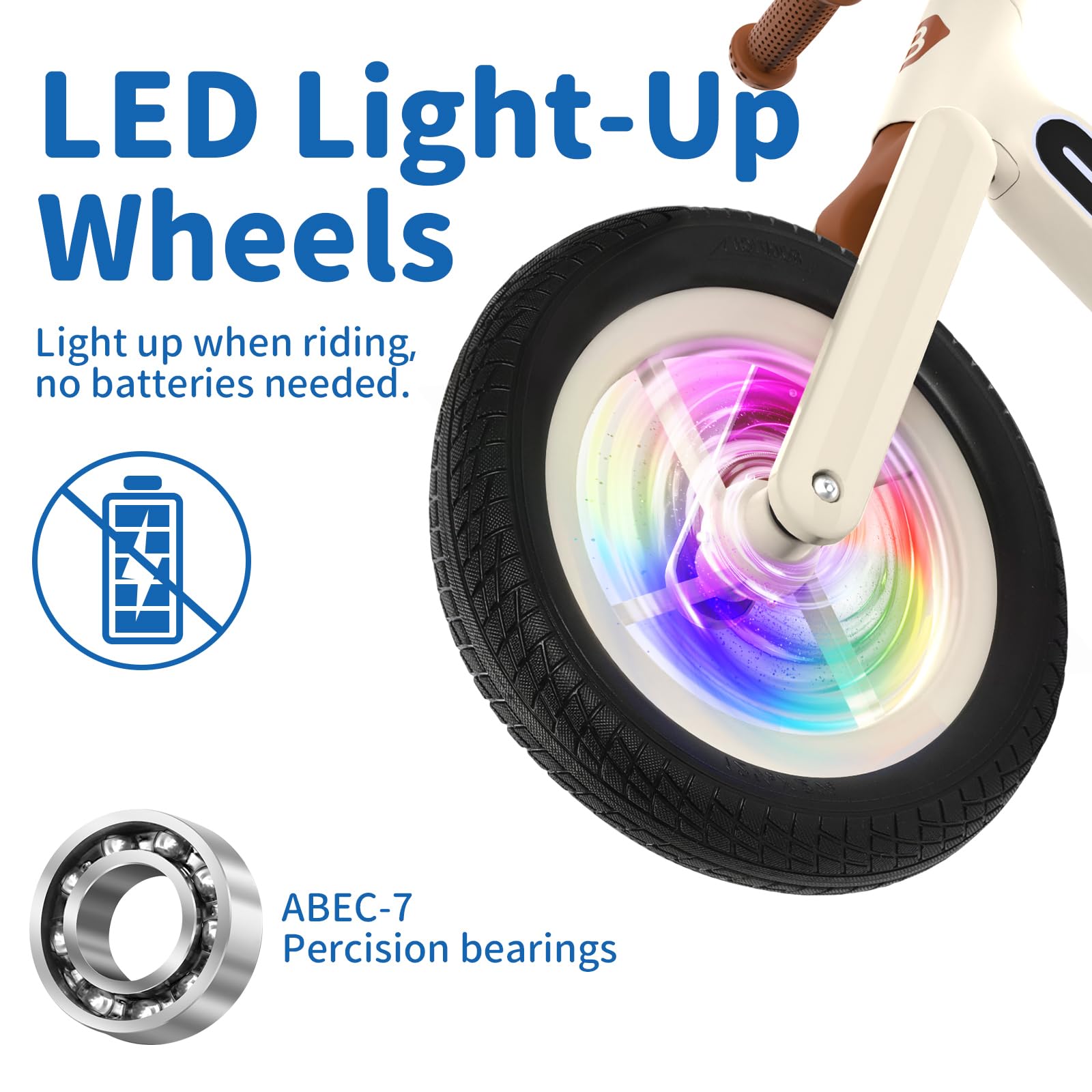 SIMEIQI 12 Zoll Laufrad Für Kinder 2-5 Jahre - Leicht & Höhenverstellbar