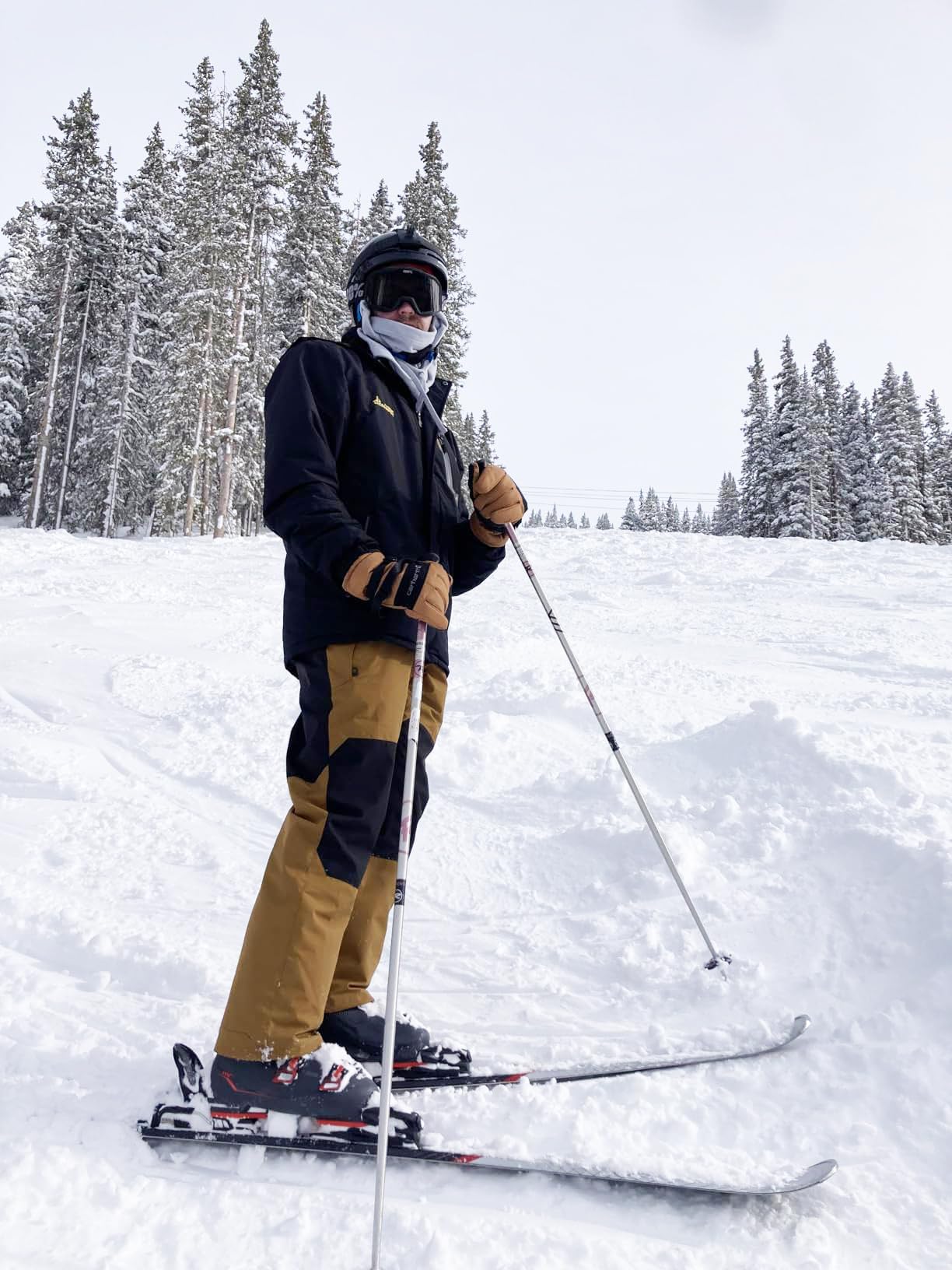 GSOU SNOW Salopette de Ski et Snowboard pour Homme - Multi-Poches Léger Imperméable Coupe-Vent Respirant Chaud