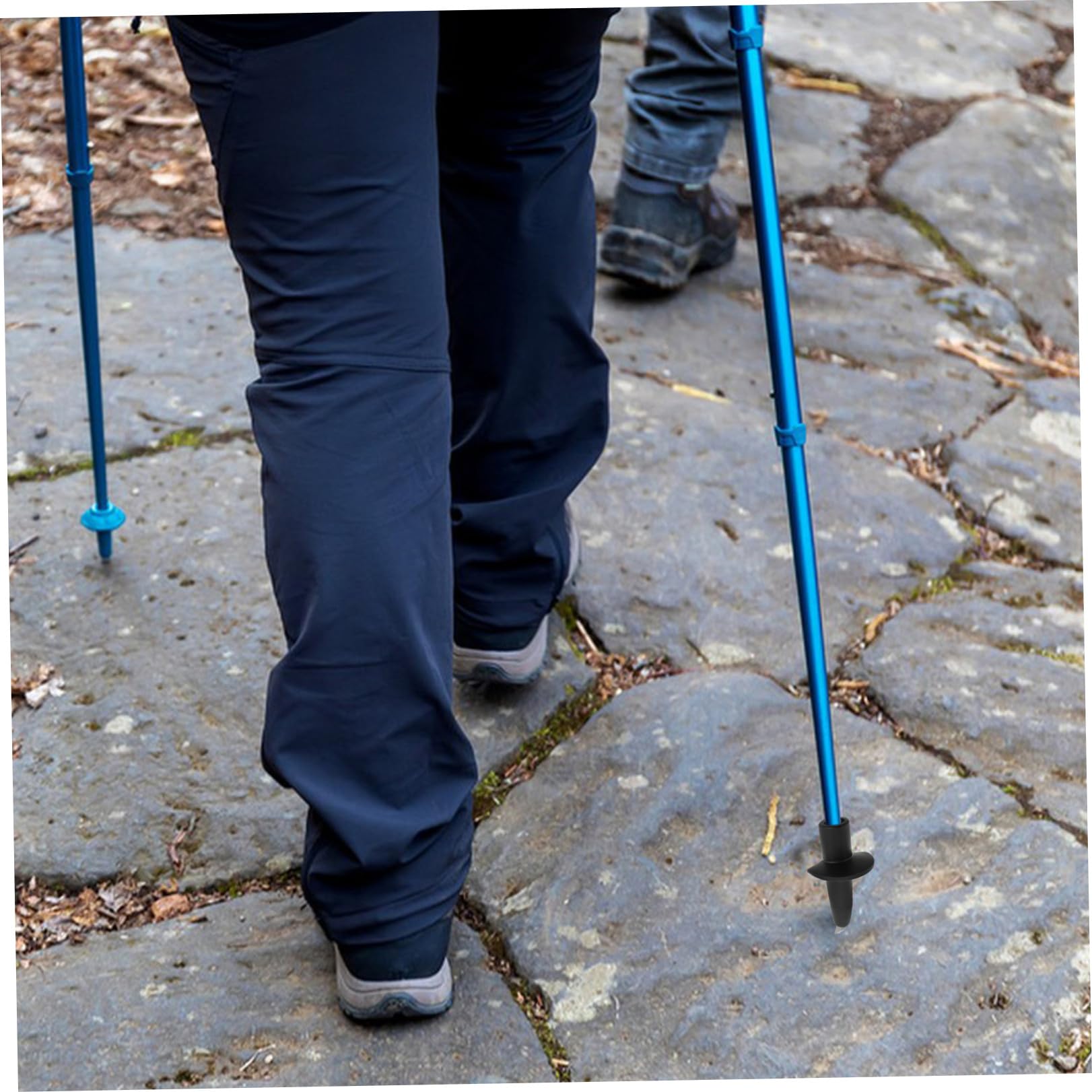 Luxshiny Puntas Negro de Trekking de de Acero de Tungsteno Bastones Mejor Agarre Estabilidad y para Senderismo y Montañismo al Aire Libre