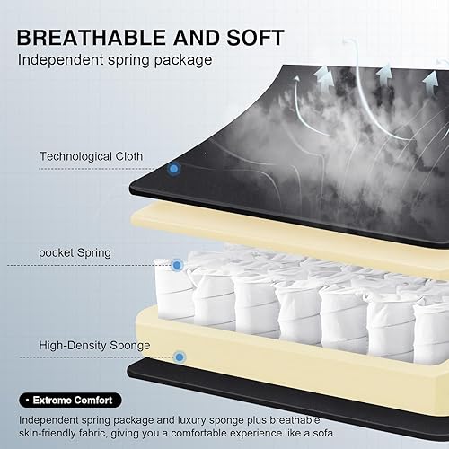 Miniatura 7 de GTPLAYER Silla Gaming, Silla de Oficina para Computadora con Cojín de Resorte de Bolsillo, Reposabrazos de Conexión y Reposapiés, Silla Ergonómica