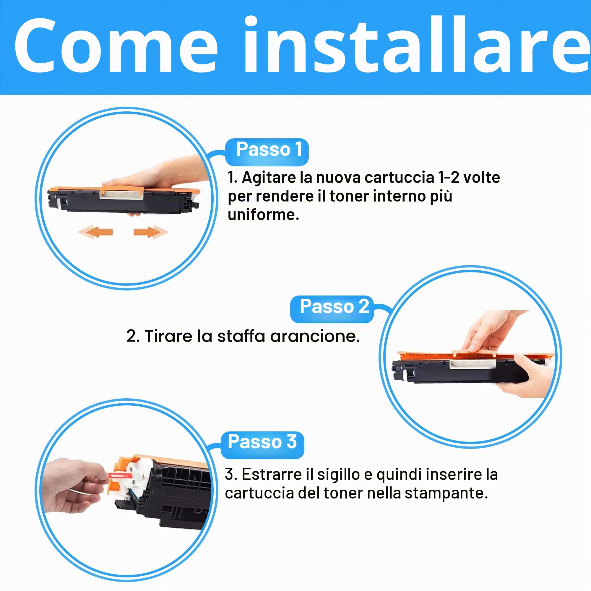 LCL Rigenerate Cartucce di Toner 126A 130A CE310A CE311A CE312A CE313A | CF341A CF350A CF351A CF352A CF353A (4Pack KCMY) Sostituzione per HP Laserjet Pro CP1020 CP1025 CP1025nw M275nw M275 M275A MFP