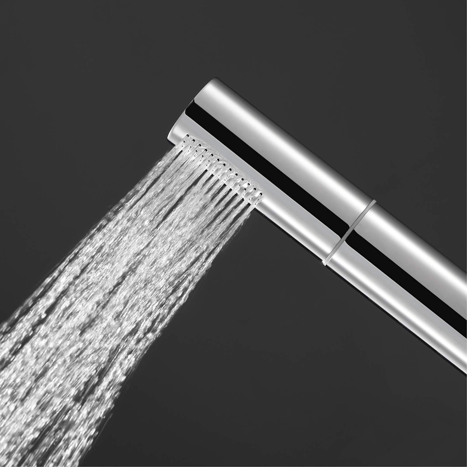 Alcachofa de Ducha Alta Presión Cabezal de Ducha con 2 Modos de Chorro, Latón Universal Ducha de Mano con Soporte y 1.5M de Acero Inoxidable Tubo Flexible,Cromo