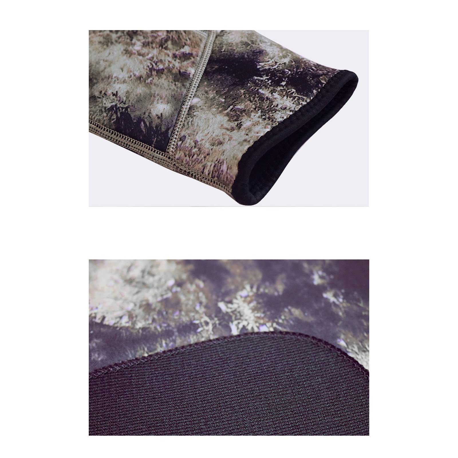 Combinaison de camouflage 3 mm, combinaison submersible en néoprène 2 pièces à capuche Fission à manches longues, pour homme, combinaison de plongée imperméable à l'eau ( Color : Green , Size : XL )