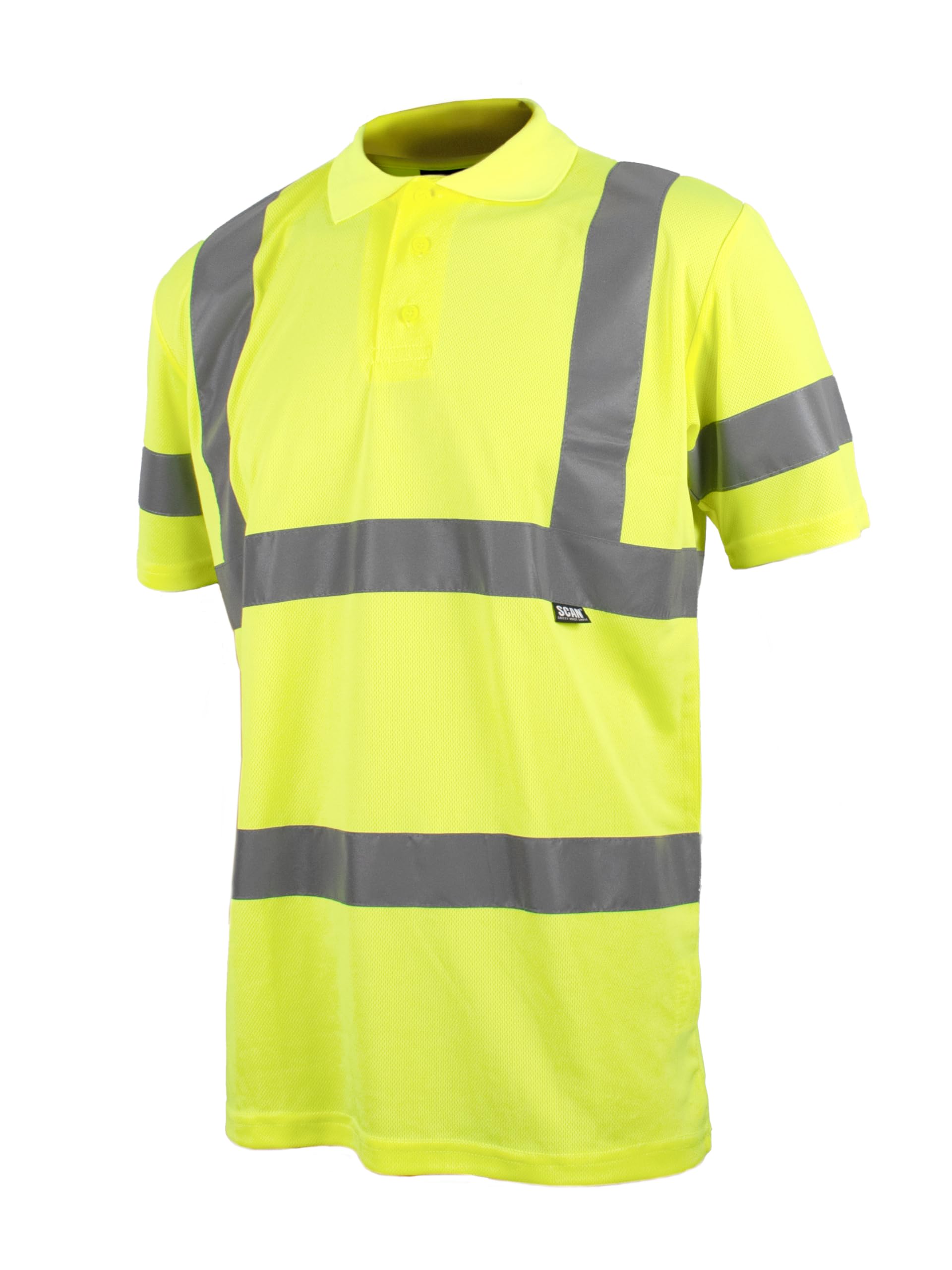 Scan Hi-Vis Polo Shirt Yellow - XXL (50in)