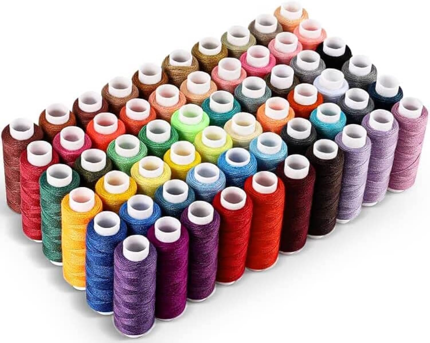 CiaraQ Sewing Threads Kits, 60 Colors Polyester 250 Yards Per Spools for Hand Sewing & Embroidery