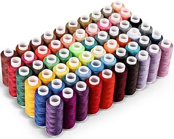CiaraQ Sewing Threads Kits, 60 Colors Polyester 250 Yards Per Spools for Hand Sewing & Embroidery