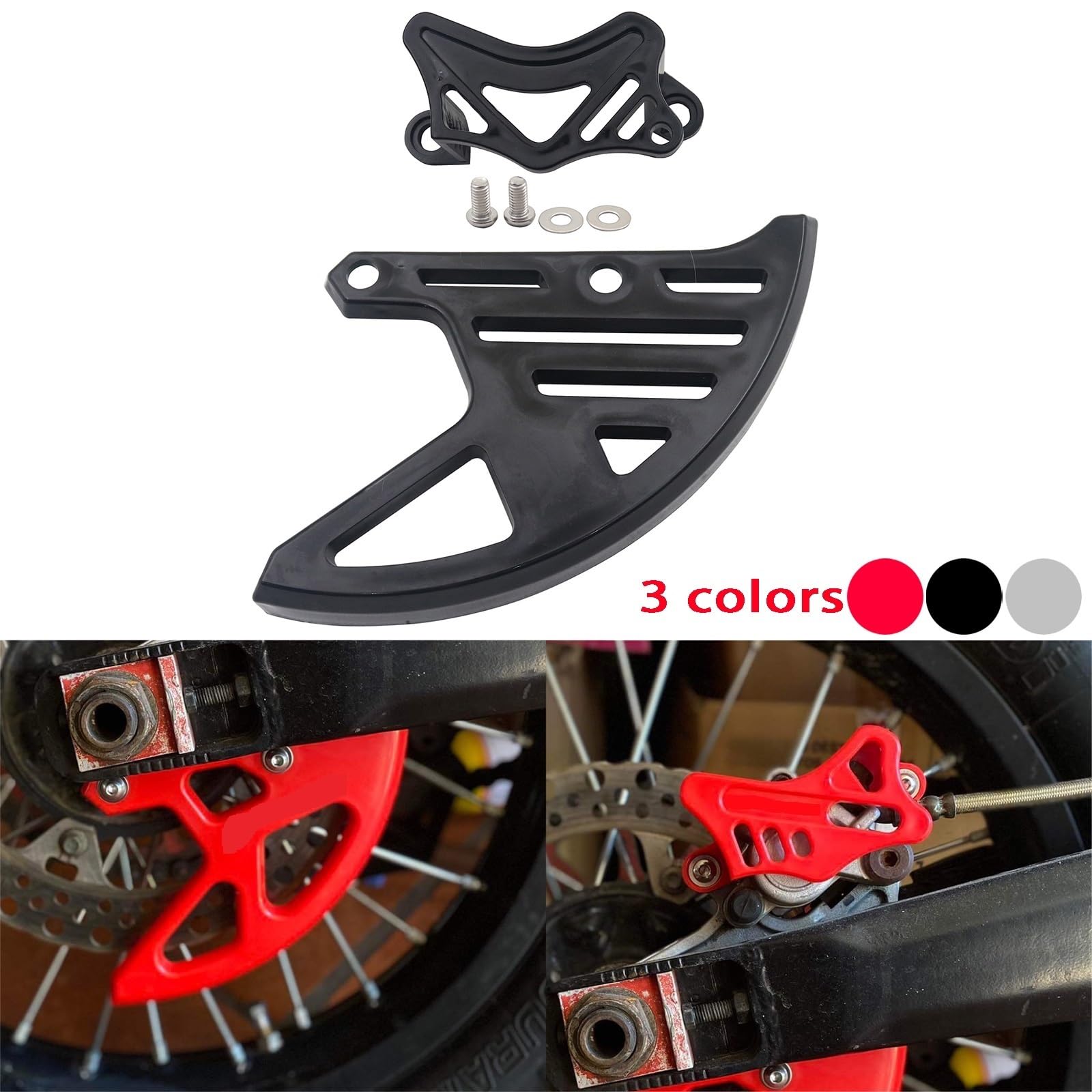 Osłona ochronna hamulca tarczowego Pasuje do Honda CR 125 CRF 250 450 250R 450R 250X 450X 250RX 450RX KAYO T4 T6 BSE Osłona zacisku hamulca tylnego(Red b)