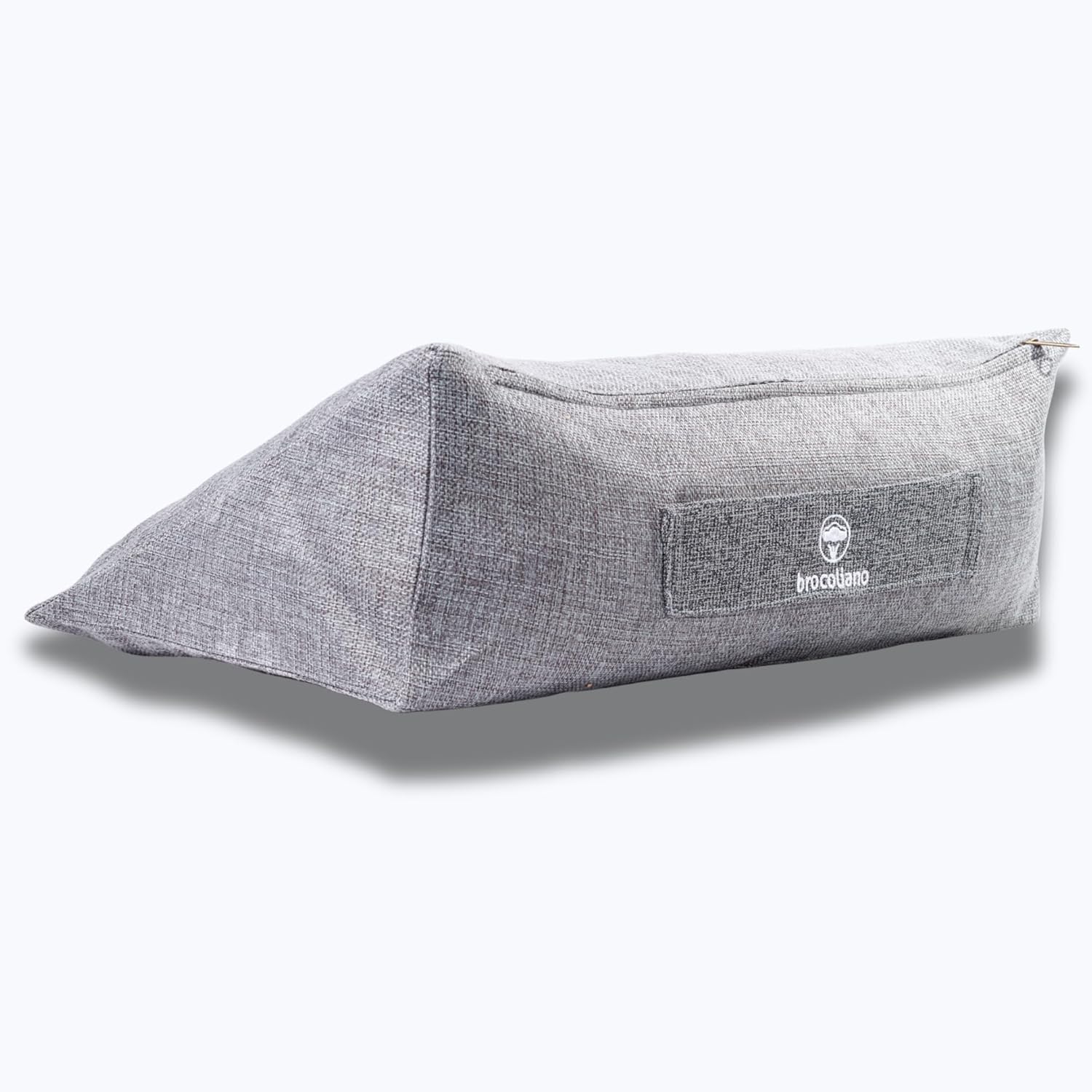 Meditation Cushion – Ergonomic Zafu Pillow for Yoga and Mindfulness – Washable Cover, Natural Buckwheat Fill, Premium Fabric (Cotton Blend/Polyester Variant) (Charcoal Grey, Medium)