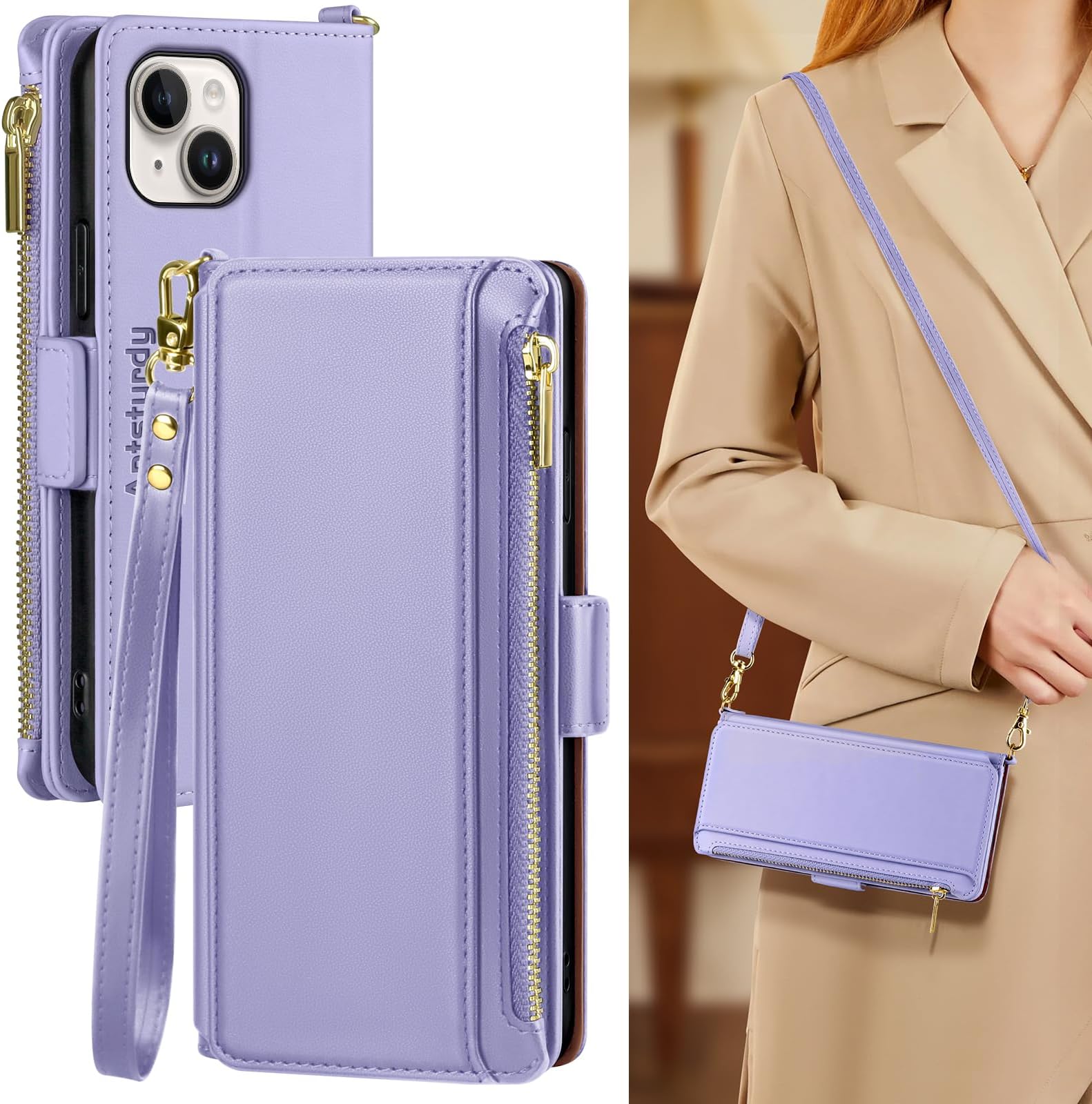 Antsturdy Compatible With IPhone Air Wallet Case For Women