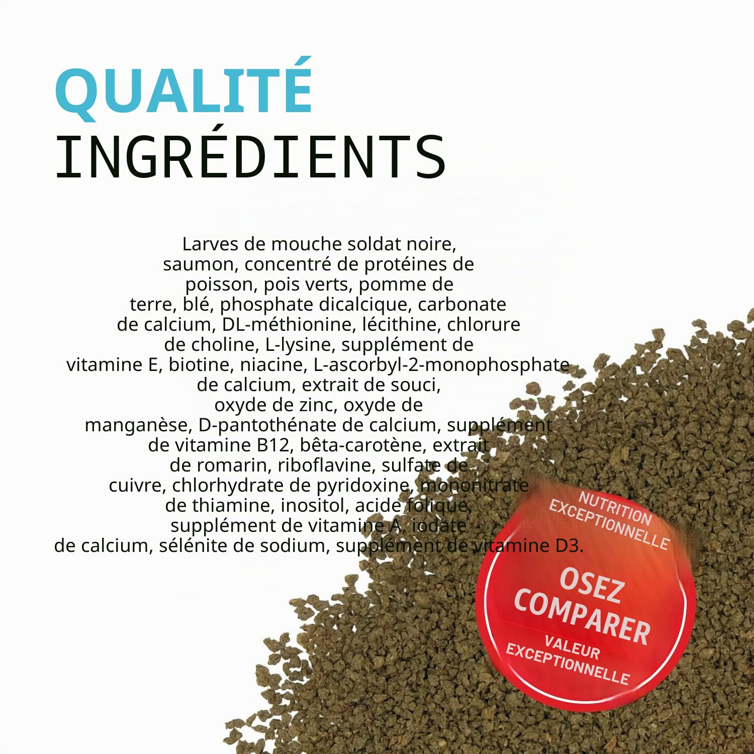 Fluval Bug Nourriture pour Poissons tropicaux avec Larves d'insectes Micro granules à couler Lentement 0,7-1 mm, 45 g