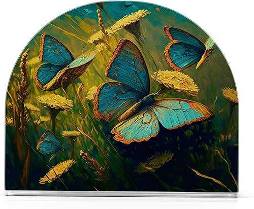 Acrylic Napkin Holder - PaperTowel Holder in Clear - Modern Decorative Guest Napkin Holder for Home Kitchen Dining Party Tables Restaurant