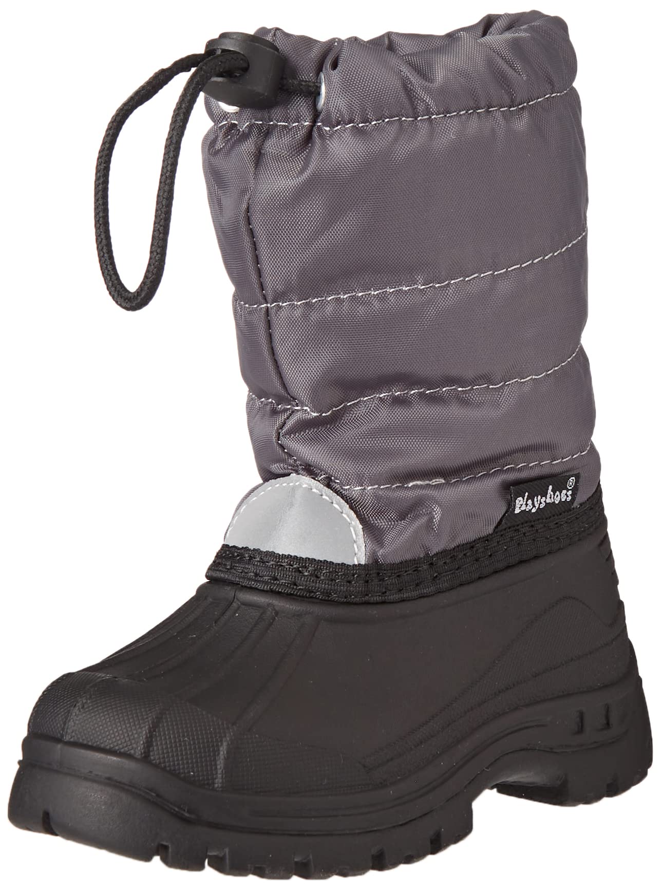 Playshoes GmbH Winter Bootie, Unisex Kids' Snow Boots, Grey (Grey), 13.5 Child UK (32/33 EU)