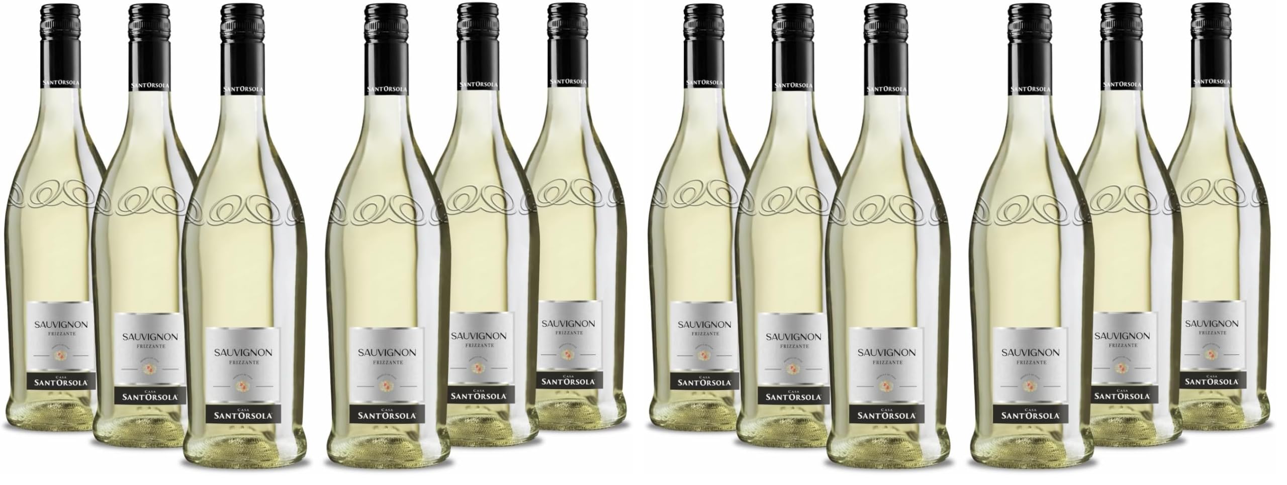 Sant'Orsola Mirage - Vino Sauvignon Frizzante, da Uva Sauvignon, Gusto Delicato, sapido, giustamente aromatico, 6x750 ml (Confezione da 2)