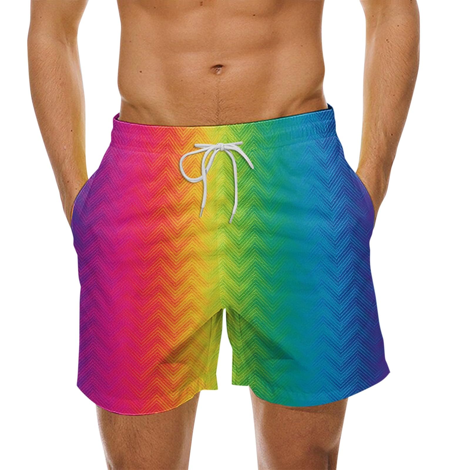 Genérico Bañadores Hombre, Pantalones Cortos de Baño Ligeros de Secado Rápido para Hombre Pantalones Cortos de Baño para Hombre Bañador Hombre Boxer Bañador Hombre Rosa