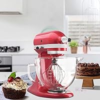 Vista 6 de Tazón de Vidrio para Mezclador de Pie con Cabeza Inclinable, 5 QT, Compatible con Kitchenaid Artisan 5KSM125, 5KSM150, 5KSM175, 5KSM7580, KSM150