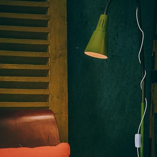 Miniatura 7 de Enchufe de bombilla de 8.2 pies de extensión colgante, cable de lámpara con interruptor E26E27, enchufe de luz colgante para cocina, dormitorio,