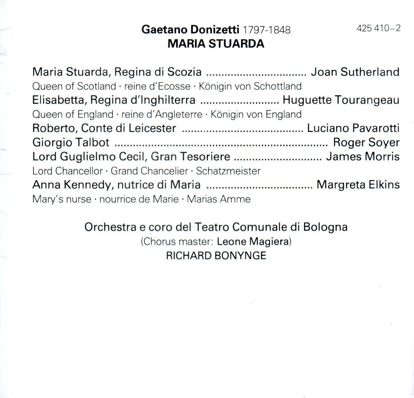 Donizetti: Maria Stuarda