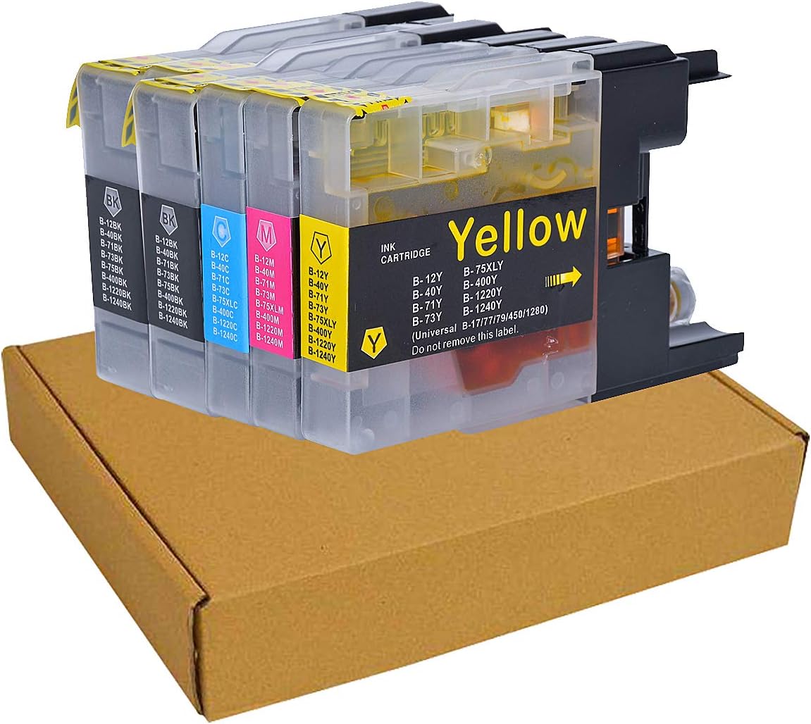 Replacement for Brother LC71 LC75 LC75XL Ink Cartridges