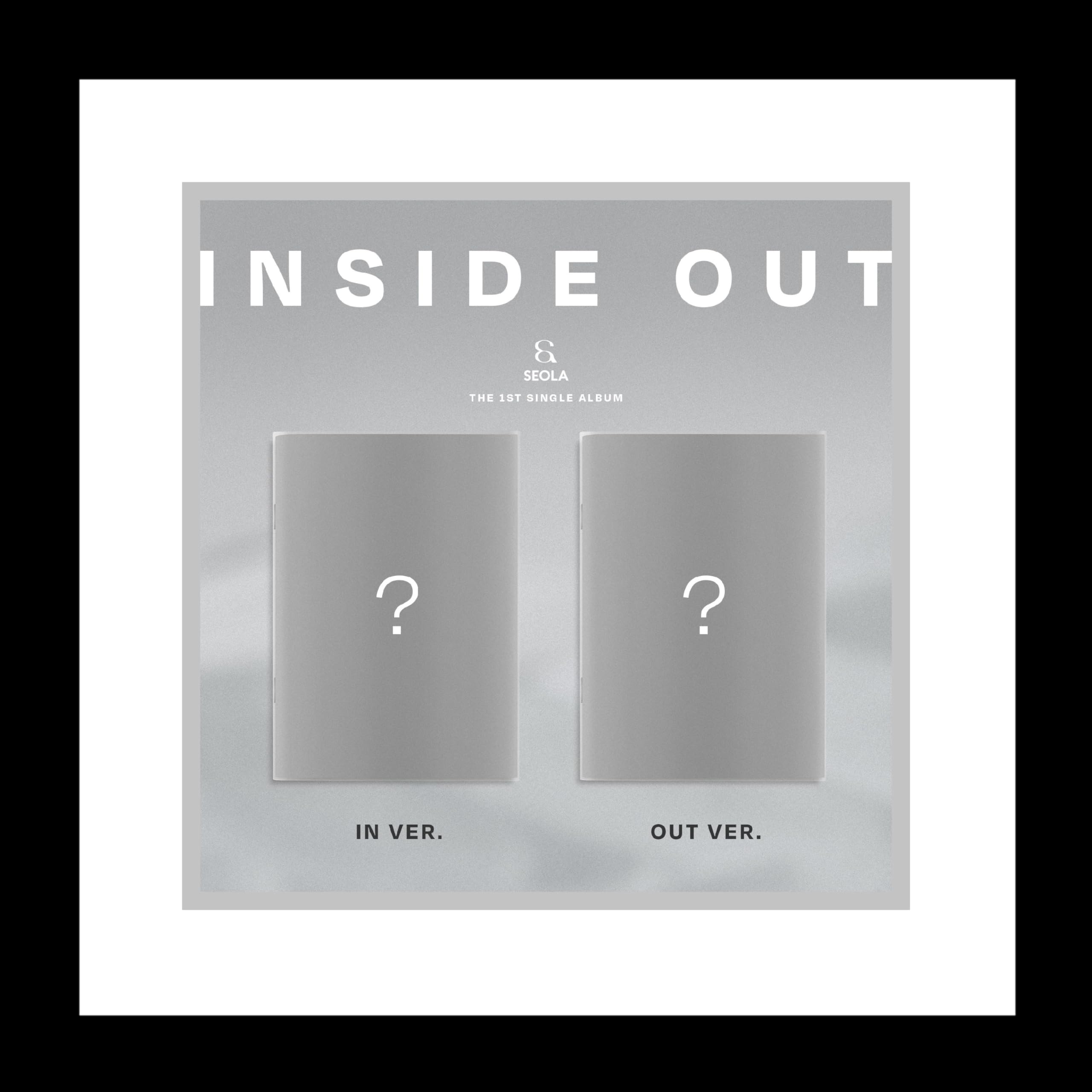 WJSN SEOLA INSDIE Out 1er álbum individual CD+fotolibro+tarjeta fotográfica+seguimiento sellado Cosmic Girls (juego completo (entrada+salida+sobre))