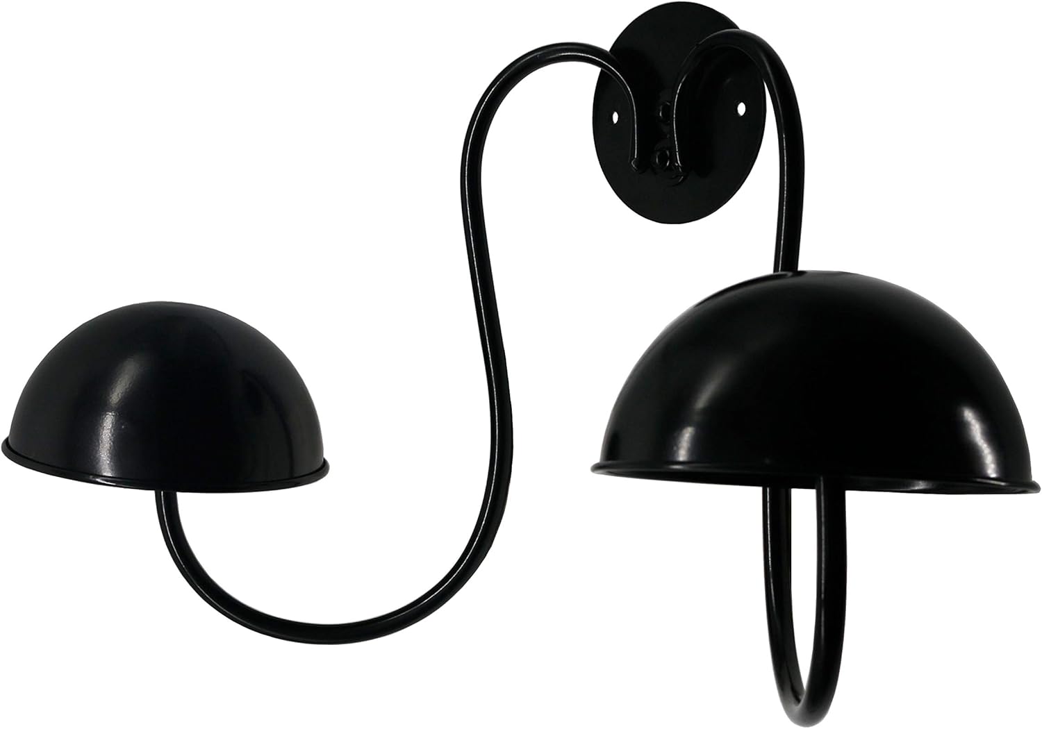 Owlgift Modern Metal Wall Mounted Entryway Retail Hat Rack/Wig Display Stand w/ 2 Circular Hat Hooks, Turquoise