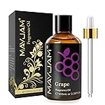 MAYJAM 100ML/3.38FL.OZ Grape Fragrance Oils with Glass Dropper, Essential Oils for Diffusers for Home, Long Lasting Scented Oils for Diffusers Soap Candle Making
