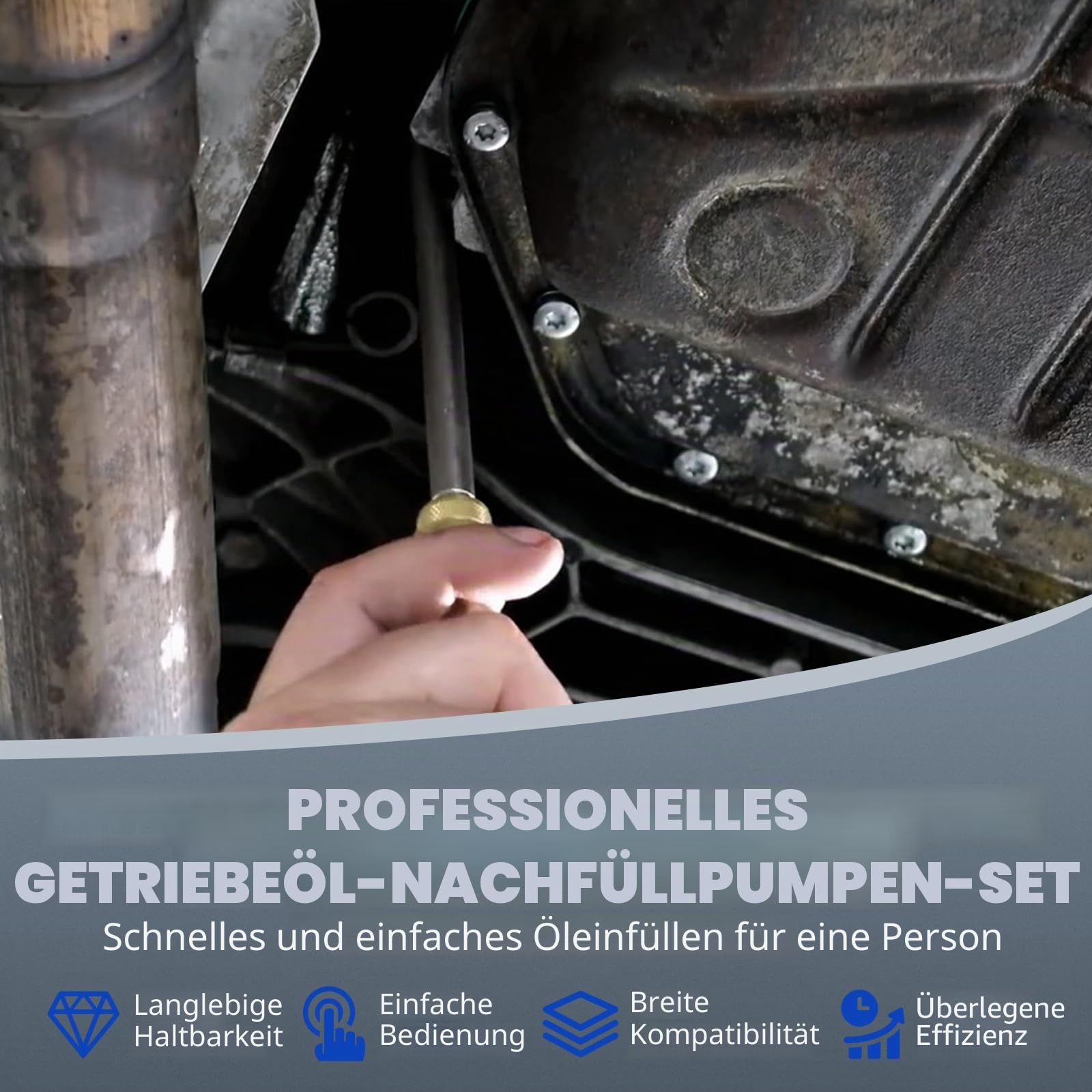 FreeTec Getriebeöl Einfüllgerät,10L Pneumatische Getriebeöl Pumpe, 2 en 1 Ölabsaugpumpe und Öl Einfüllgerät mit 14tlg ATF Adaptersatz für Auto Traktor