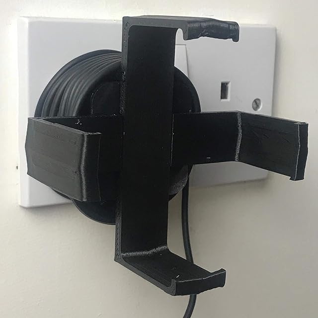 Echo Dot 3Rd Generation Plug Mount Bracket. Black