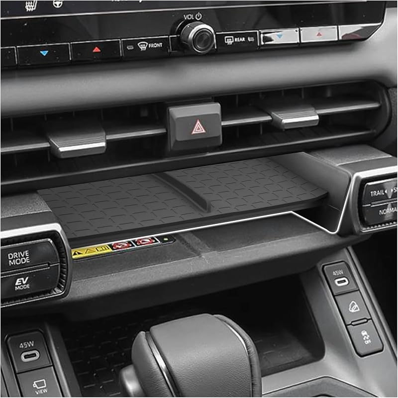 Bandeja Organizadora para Console Central Dianteiro SXCY Compatível com Toyota RAV4 2026, ABS, Preta