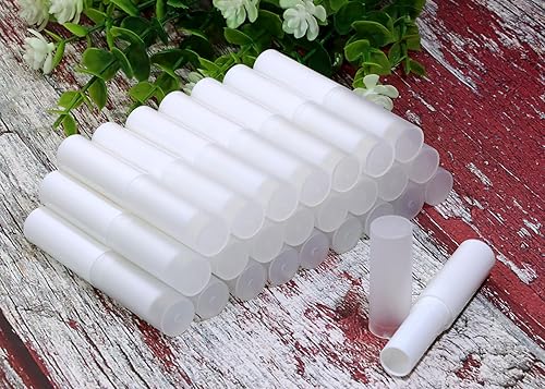 Miniatura 4 de Tubos de contenedor de bálsamo labial con sabor vacío de 0.14 onzas, plástico no tóxico, hecho en casa, barra labial hidratante con tapas, ajuste a