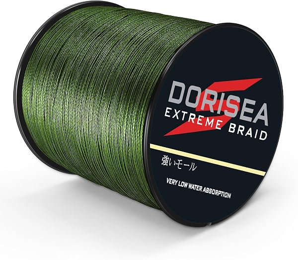 Dorisea Extreme Braid - Lenza da pesca intrecciata in 100% Pe, lunghezza 1000 m, test 2,7-226,8 kg, resistente all'abrasione, incredibile Superline - 1