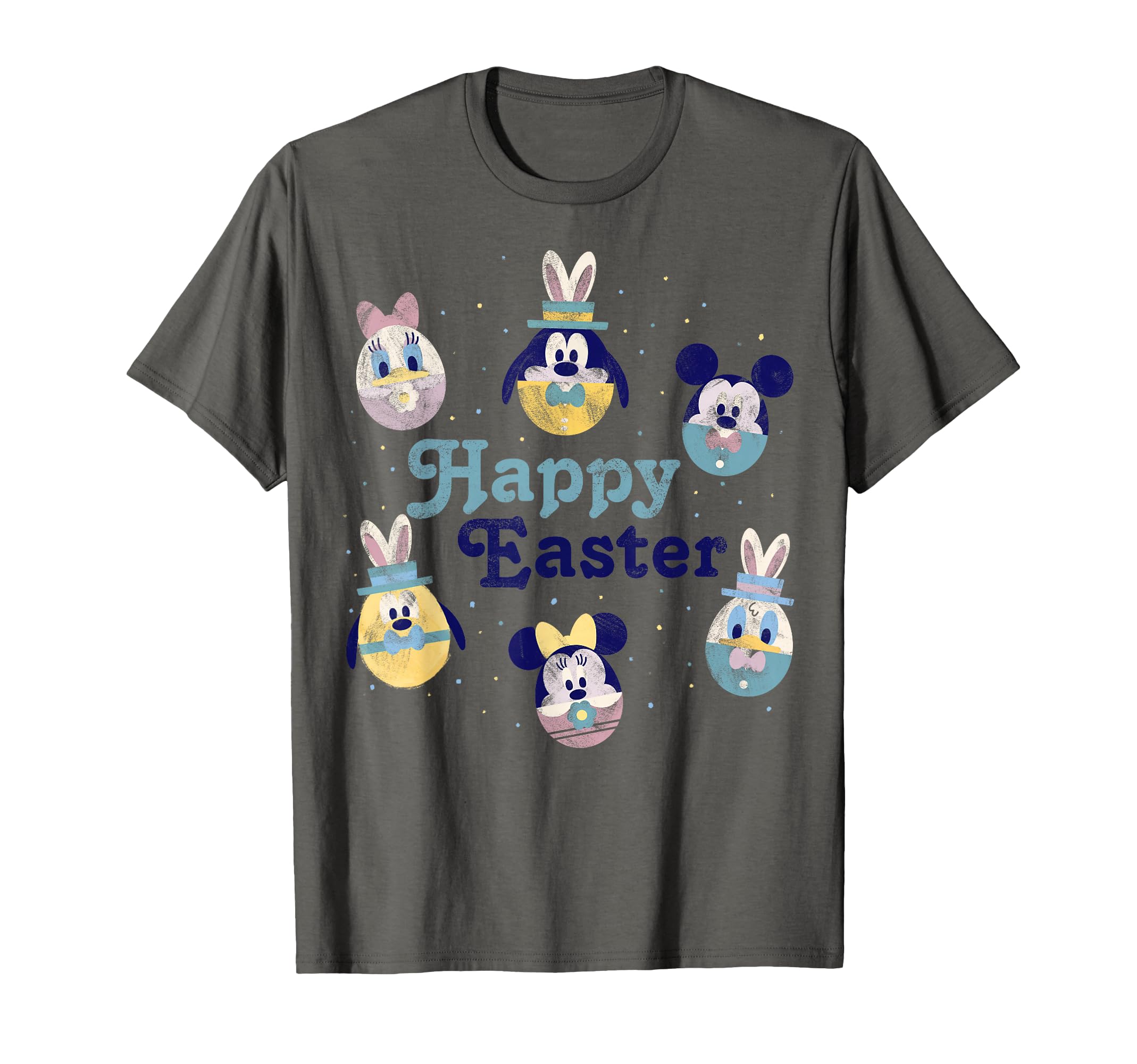 T-shirt Mickey Disney Happy Easter Eggs imprimé de Pâques col rond blanc - 2