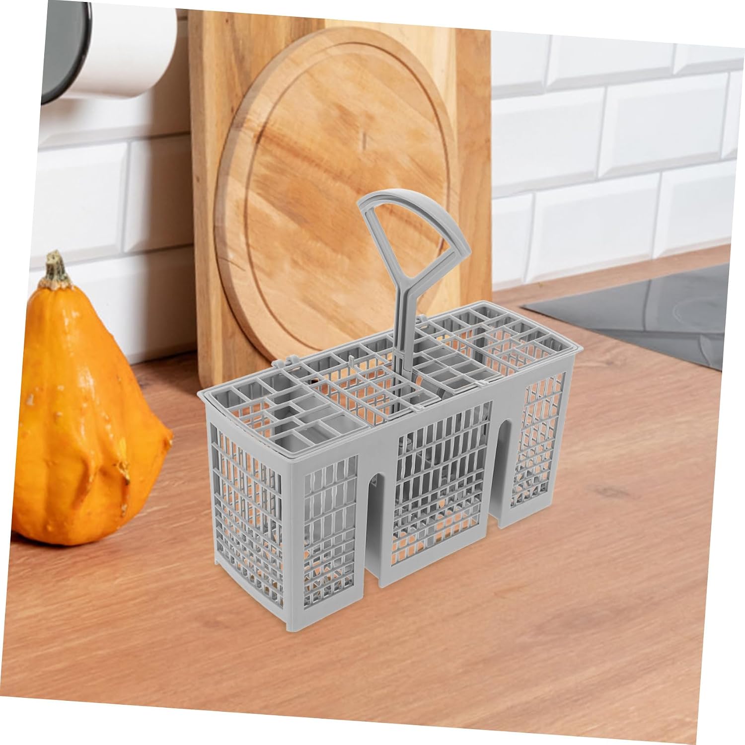 Dishwasher Silverware Basket for Utensils Compatible Rapid Drain Design Prevents Damage Cutlery Organizer for Kitchen Use