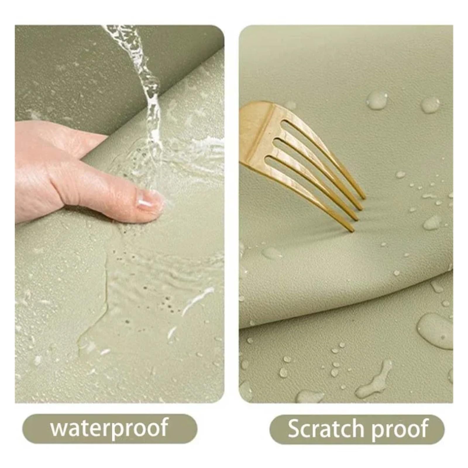Tappetino da scrivania in pelle, grande tovaglia impermeabile double face, copertura da tavolo facile da pulire for casa e armadietto(Color 2,50x120cm)