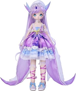 Icy Fortune Days 1/4 Scale BJD Doll, Anime Style Pre-Painted Articulated Figure, Gift for Children 8+ Star