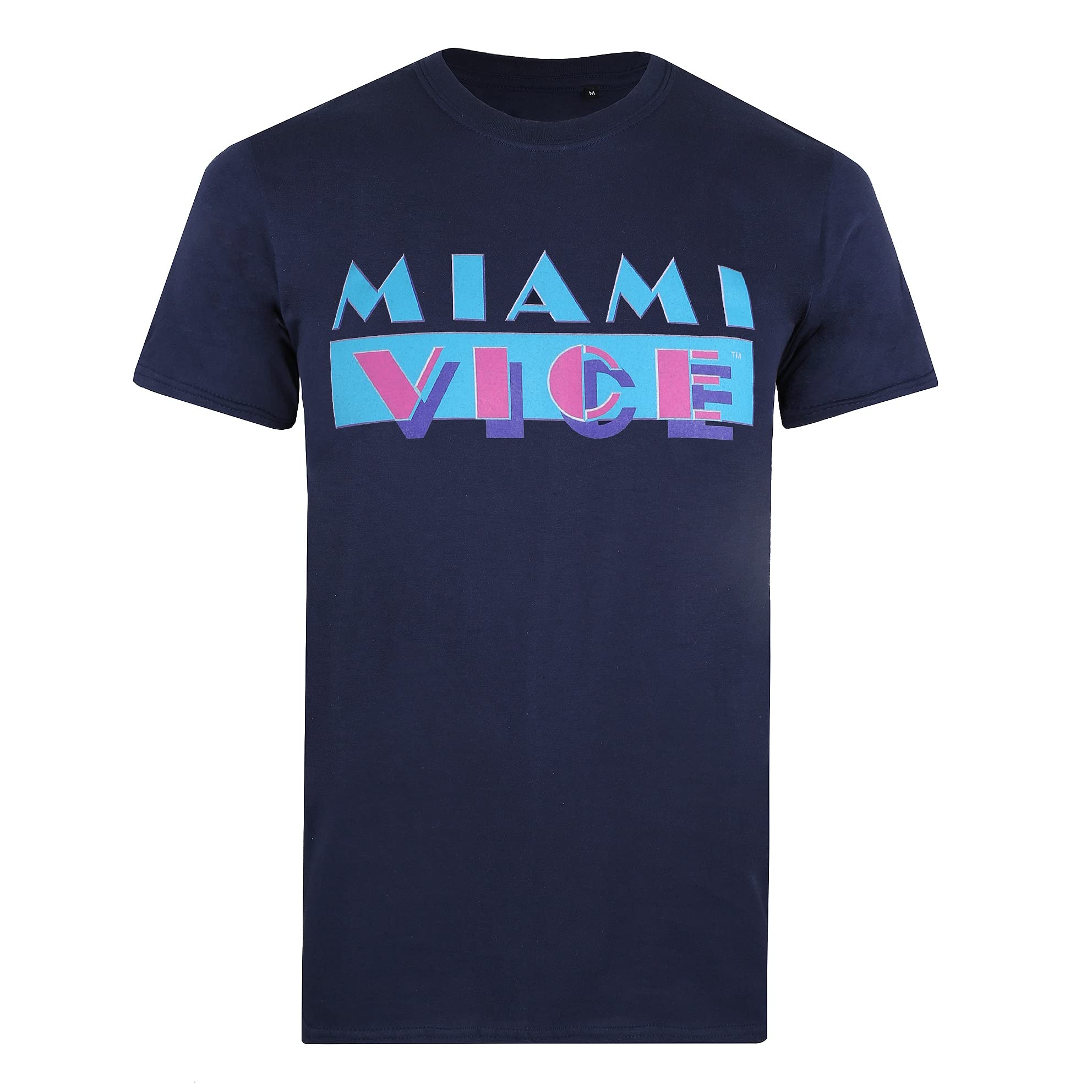 Miami Vice - OG Logo - Mens T-Shirt - Navy - XXL