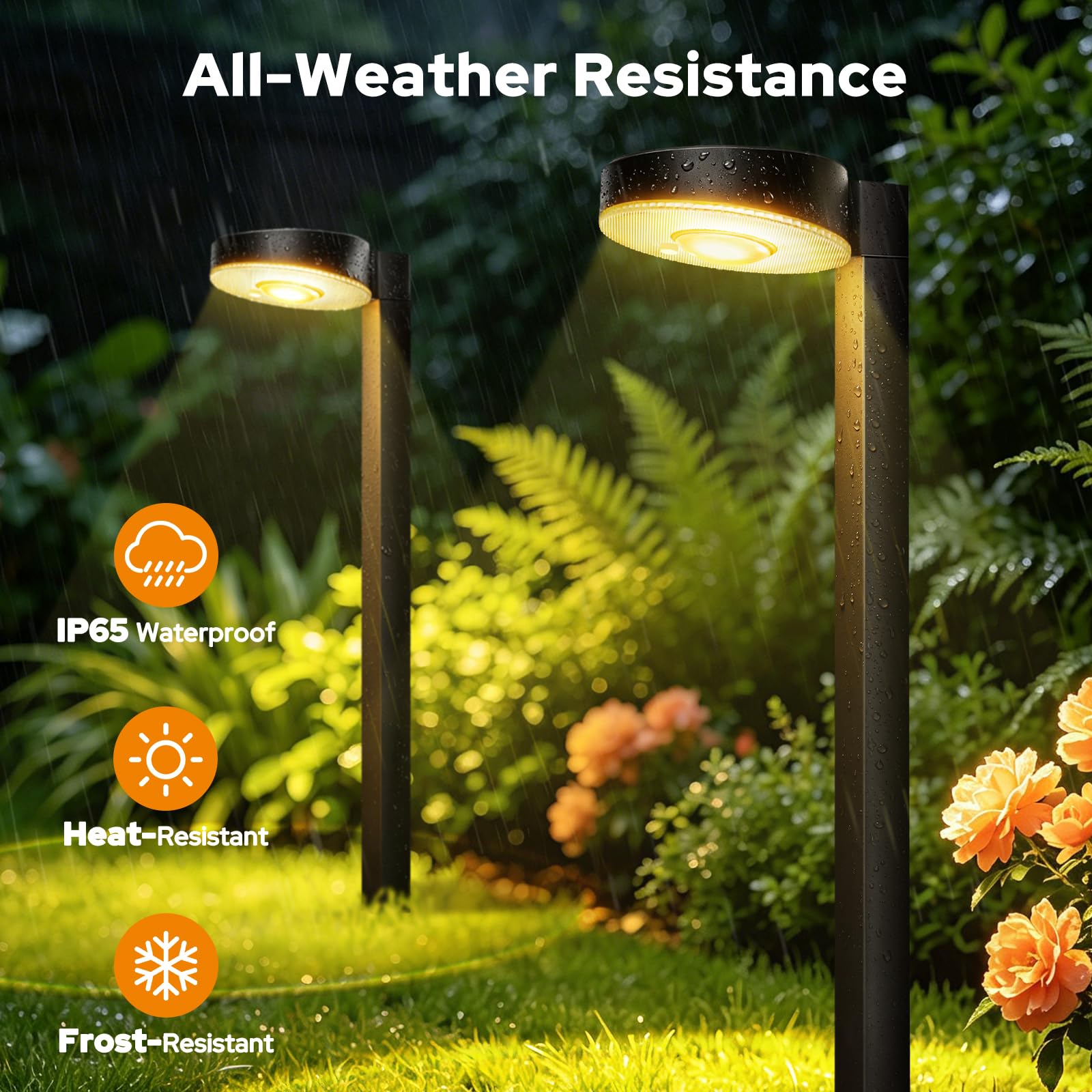 NIORSUN Solarlampen für Außen Garten, 12 Stück Hellere Solarleuchten für Außen mit 3 Farbtemperaturen, IP65 Wasserdicht Solar Gartenleuchten für Weg Rasen Gehweg Blumenbeet und Gartendeko
