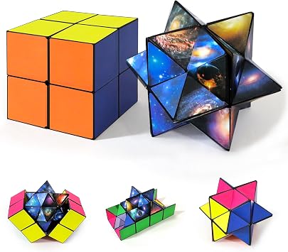 Luaxkpi 2 in 1 Infinity Cubes Fidget Toys for Kids Boys Girls Ages 8-13
