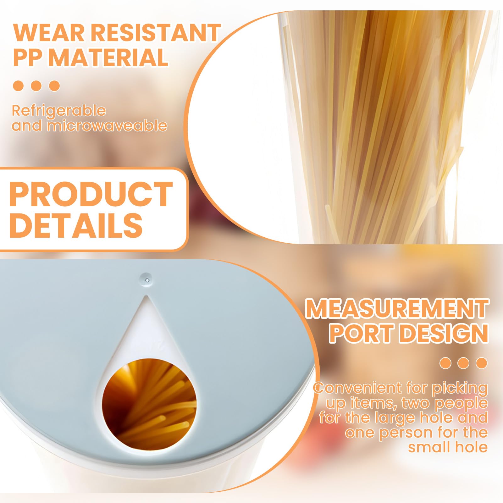 3 Pz Contenitori Alimentari ,Contenitori per la Conservazione Degli Alimenti con Coperchi per la Conservazione per Tè,Caffè,Riso,Pasta con Airtight Coperchi,2,5L(Blu Chiaro/Verde Chiaro/Cachi)
