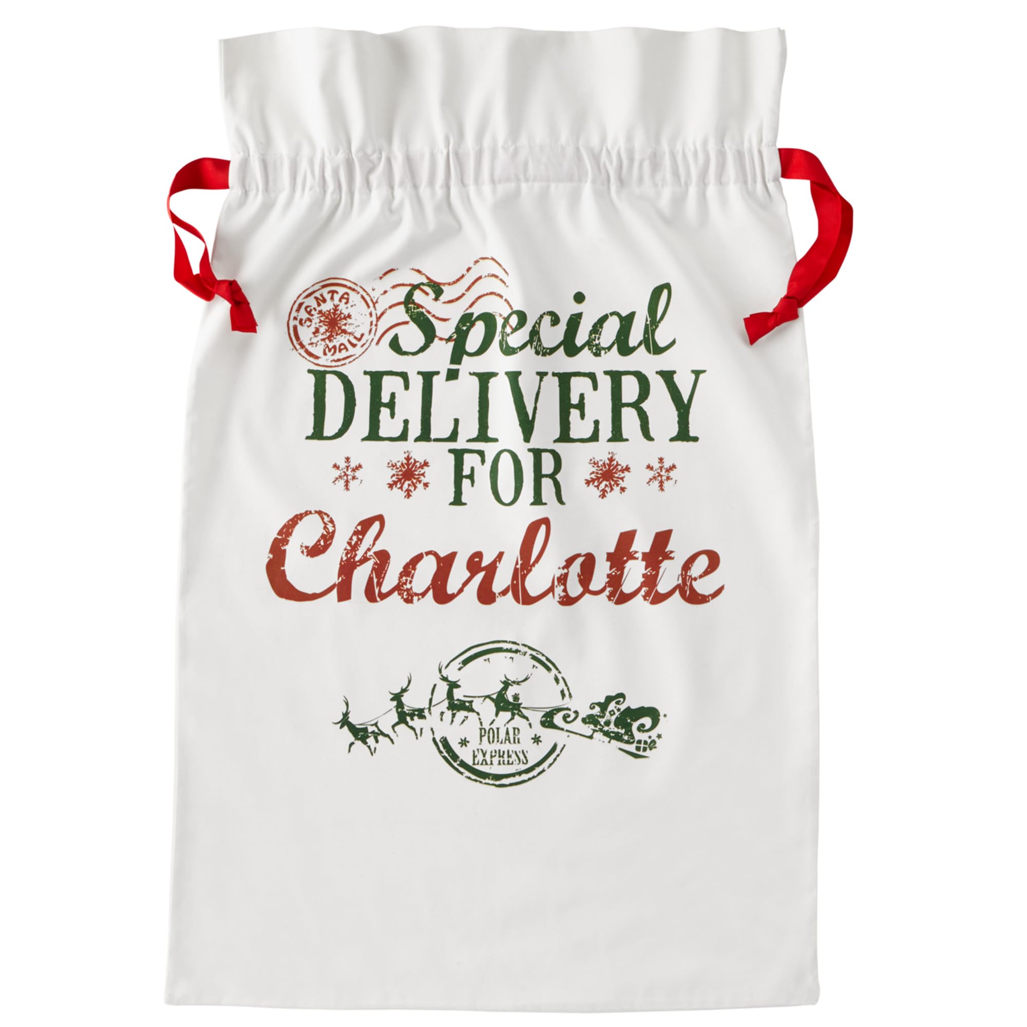 Let's Make Memories Personalized Gift Bag - Reusable - Oversized 32" - Christmas Special Delivery