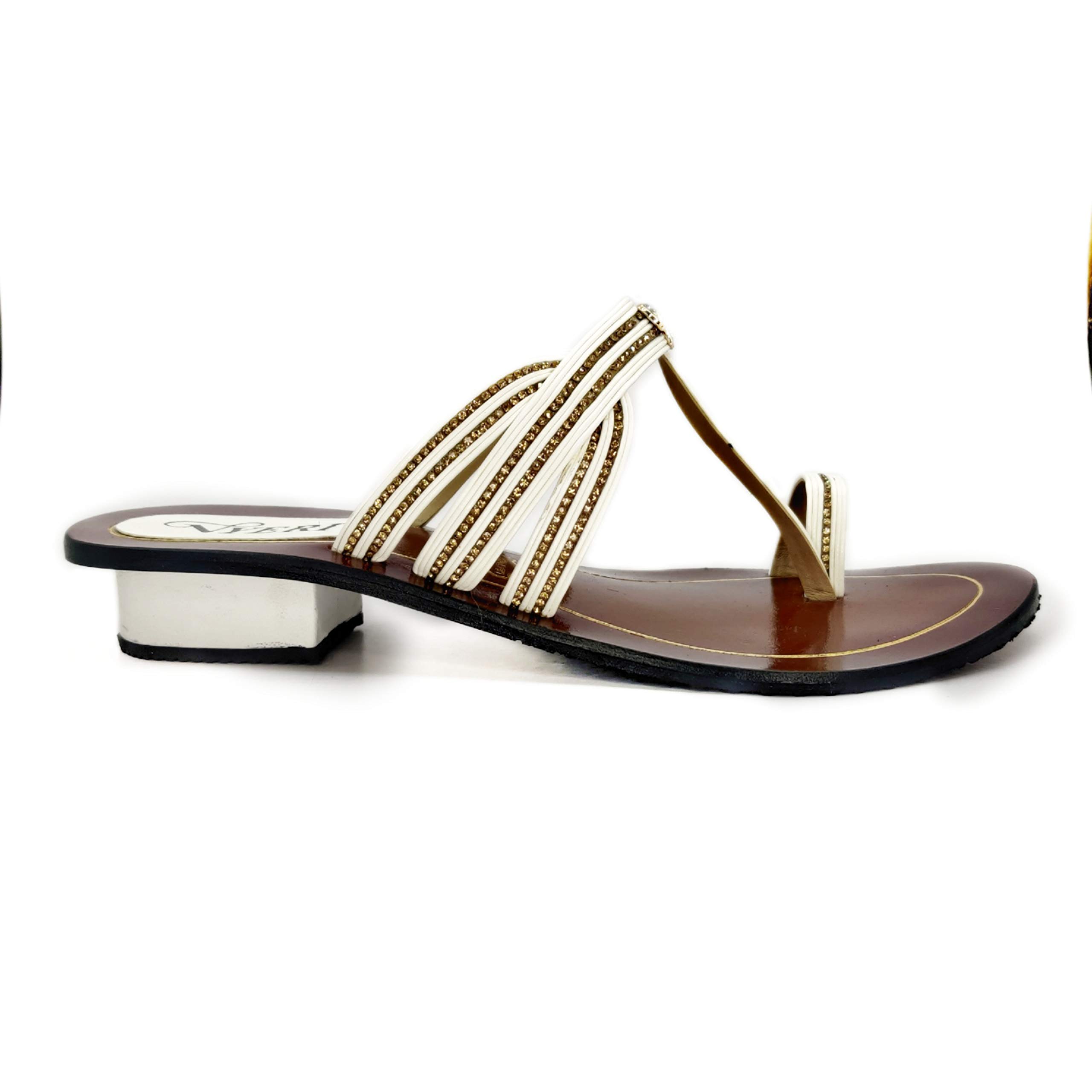 VYERI Womens Designer Handcrafted Geniune leather Chappal (B08ZM5YV9F) Amazon Price History, Amazon Price Tracker